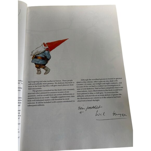 1977 Signed Hardcover Book "Gnomes" by Wil Huygen Illustrated by Rein Poortvliet - Picture 4 of 10